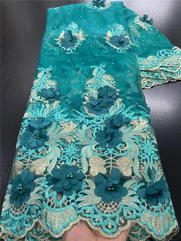 NIAI Billige Nyeste franske Nigerianske Lace Fabrics 2020 Høj Kvalitet, Blonder, Tyl Afrikanske Blonde Stof Til Bryllup Kjole NI2770