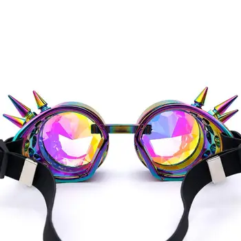 2018 Kalejdoskop Farverige Briller Rave Festival Party EDM Solbriller Diffracted Linse luksus solbriller, lunette de soleil femme