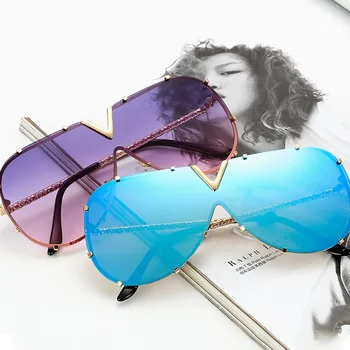 Q Kørsel Briller Siamesiske Sunglasses Metal-Ramme, Oculos De Sol Clamshell Luksus Kvinde Mand Solbriller Brand Designer V-Form