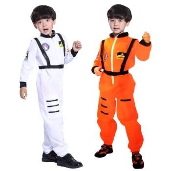 Mænd Astronaut Fremmede Spaceman Kostume Carnival Part Voksne Børn Tøj Halloween Kostumer Gruppe Familien Cosplay Matchende Tøj