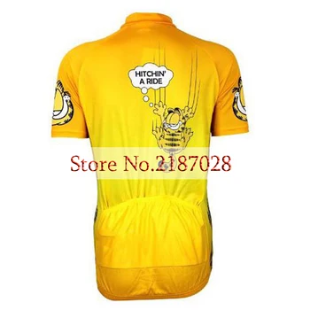 NYE Sommer-Mænd cykling Korte gule trøjer cykel tøj evolution cykel bære ropa ciclismo maillot Polyester Breathab