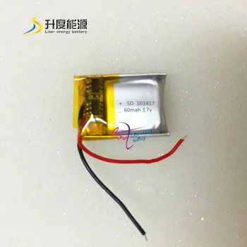 Tablet batteri 501417 3,7 v li-ion genopladeligt batteri 501417 60mah 3,7 v
