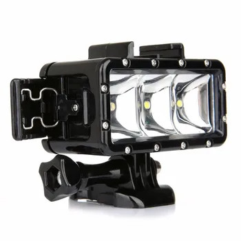 Go Pro lommelygte lampe Dykning Vandtæt LED Flash Video Lys Mount Til GoPro Hero 4/3+,SJCAM SJ4000/Xiaomi Yi AEE
