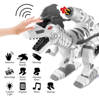 Mist Spray Fjernbetjening Dinosaurer Legetøj Elektriske Dinosaur RC Robot Dyr Pædagogisk Legetøj til Børn Drenge Gaver