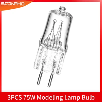 3PCS 110V~220V 75W Foto Studio Modeling Lampe Pære Fotografiske Belysning til GODOX Kompakt Studio Speedlite Flash Strobe Lys