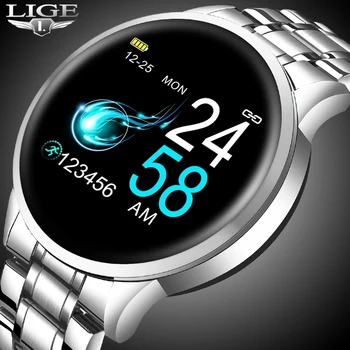 LIGE Smart Mode Ur Mænd, Kvinder, Sport Fitness Tracker for Android, ios puls, Blodtryk Overvåge Vandtæt smartwatch