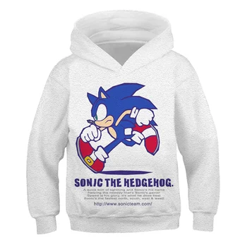 Drenge Hoodie Sweatshirt Sonic the Hedgehog Tøj til Børn Hættetrøjer Til Teen Piger, Tøj Baby Drenge Tøj Sonic Hoodie kid