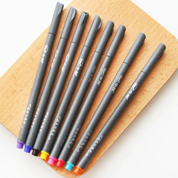 0.38 mm Kreative Flerfarvet Fine Liner Tegning Pen Sæt Gel Blæk Pen Salgsfremmende Gave Papirvarer Skolens Kontor Levering