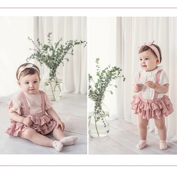 2020 Nye Mode Toddler Tutu Nederdel Bomuld Prinsesse Nyfødte Baby Pige Tøj Tøj Slynge Rem Søde Spædbarn Underbukser Foto Prop