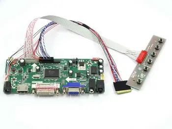 Yqwsyxl Control Board Monitor Kit for LP156WH4(TL)(Q2) LP156WH4-TLQ2 HDMI+DVI+VGA-LCD-LED-skærm-Controller Board-Driver