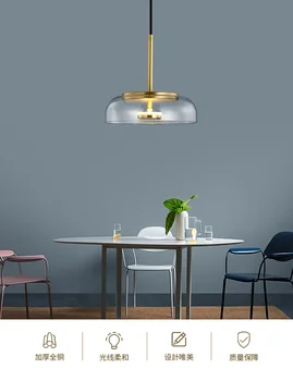 Moderne Lys Vedhæng Lys LED-Armaturer, Hængende Lamper Dining Room Decoration Indendørs Køkken Glas lampe, Minimalistiske