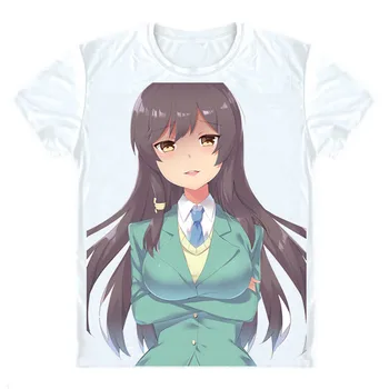 Min Første Kæreste Er en Gal T-Shirts Multi-stil, Korte Ærmer Shirts Hajimete ingen Gyaru Hajimete Gal Yukana Yame Cosplay Shirt