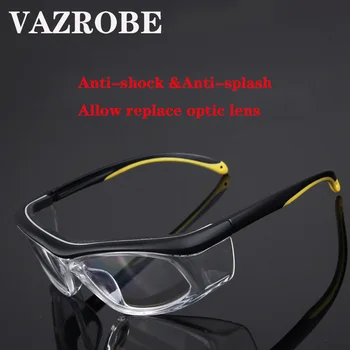 Vazrobe beskyttelsesbriller Mænd Kvinder i Gennemsigtige Briller Støvtæt Briller nærsynethed dioptri progressive Anti-shock Anti-splash
