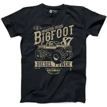 2019 Nye Sommer Mænd Big Foot Diesel Lastbil Tshirt Trucker Far Semi Big Rig 18 Wheeler Driver Gave Tee Casual T-Shirt
