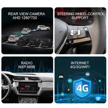 ISUDAR V57S Android Autoradio Til VW/Volkswagen/TOURAN 2016 Stereo Receiver Bil Radio med Skærm CANBUS DSP IPS Kamera 2 Din