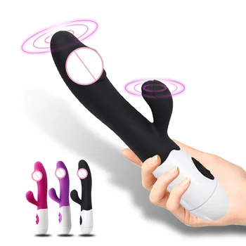 G Spot Vibrator til kvinder Dual Vibration, Vandtæt Silikone Erotisk legetøj Sex shop Håndsex Overlegen medicinsk Sex Prod