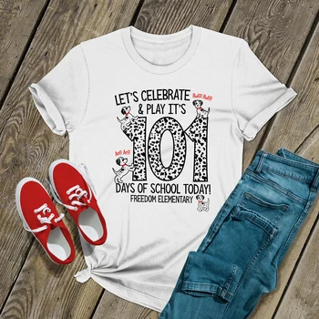 101 Dalmatinere-Shirt Sjove 101 Dage af Skolen Dalmatiner Hund Lærere Shirts Søde Teachrt T-shirt, Toppe Tumblr
