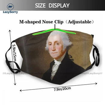 Beskyttelse Unisex George Washington Andet Ansigt, Mund Maske Sjov Klud Cool Design Facial Maske Med Filter