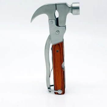 Offentlig EDC Survival Tool Kit Multi-værktøj, Hammer 12+1 Økse, Kniv Oplukker Skruetrækker Klemme Rejse Udstyr Vandring Kniv