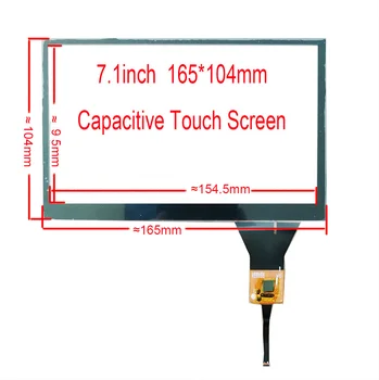 7.1 inch touch screen Sensor Digitizer IIC for Car radio 165*104mm GT911