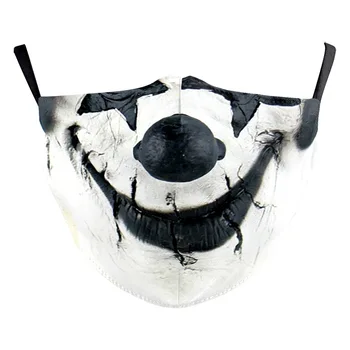 Store Begivenhed klovn og munden 3D Printet Ansigt Stof Masker PM2.5Filter Udskrivning munden Mode Halloween grimasse, vaskbar