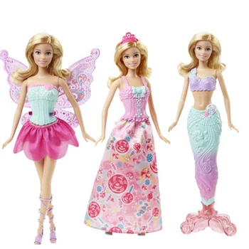 Barbie Eventyr Dukke Kjole Op Havfrue Pige Legetøj Gave Sæt Fødselsdag Julegave Legetøj Gave Til Børn DHC39