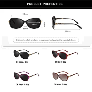 Pro Acme Luksus Mærke Solbriller Kvinder Mode damer Polariserede Solbriller Til Kvinder Sol Briller gafas de sol mujer UV400 PC1214