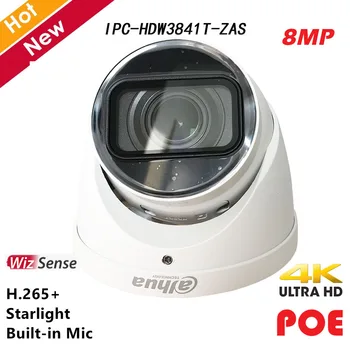 Dahua 8MP WizSense Starlight IP-Kamera Smart H. 265+ Indbygget Mikrofon Understøtter 256G SD-kort Intelligent registrering af NVR-IP-systemer
