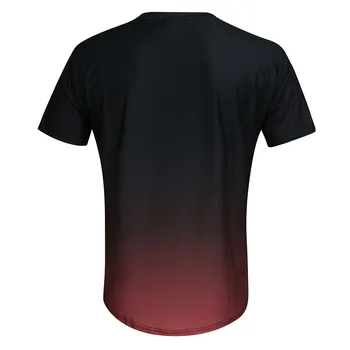 T-shirt Mænd Sjove Shirt Mode Mænd Sommer Slank Afslappet Pasform Gradient Farve kortærmet Top Solid Toppe Skjorter 3XL Plus Size NYE