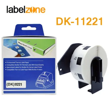 1Rolls DK-11221 23mm x 23mm Die-cut Termisk Papir-Kompatible Brother Label Printer Hvide Papir DK11221 DK Papir, 221