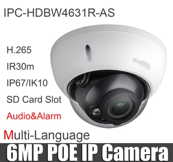 IPC-HDBW4631R-SOM 6MP poe ip-Kamera IK10 IP67 Lyd &Alarm Port Med SD-Slot erstatte IPC-HDBW4433R-SOM oprindelige ip-cam med logo