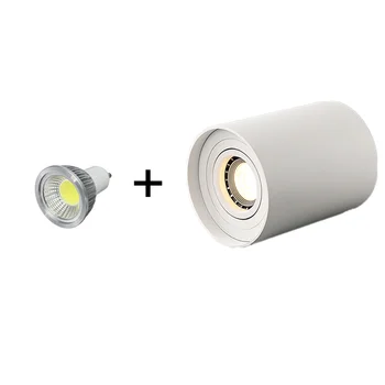 Vinkel justerbar Overflade Monteret LED Downlight med 9W 12W 15 WATT GU10 Pære Udskiftelige LED-Spot Lys til Køkken Stue