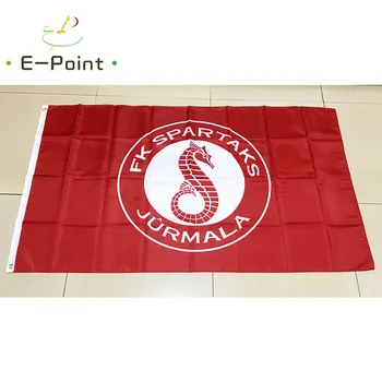Letland FK Spartaks Jurmala 3 ft*5ft (90*150 cm) Størrelse Julepynt til Hjem Flag Banner Gaver