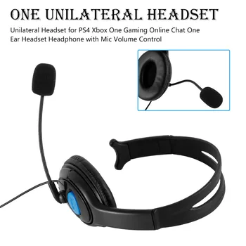 Wired Stereo Surround Bass Gaming Headset til Sony PS4 Nye Xbox, En PC med Mic Hovedtelefoner