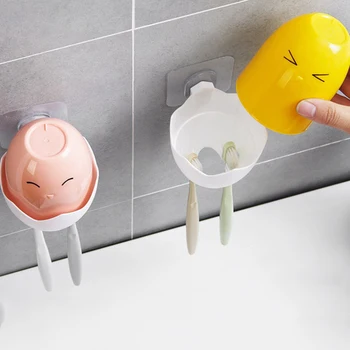 BAISPO Søde Kreative tandbørsteholder Badeværelse Sæt Sæt Vask Gurgle Passer Storage Container Vask Cup Børn Tand Børste