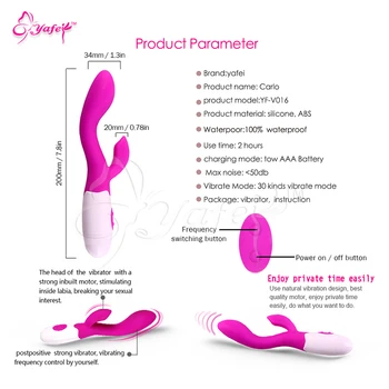 Silikone 30 Hastigheder G-punkt Dildo Vibratorer Rabbit Vibrator Penise Klitoris stimulator Fleksibel Anal Massage sexlegetøj til Kvinde