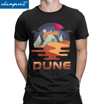 Dune Vintage Retro Filmens Grafiske T-Shirts til Mænd Fantastiske T-Shirt Arrakis Sandworm Science Fiction-Tees Gave Idé Tøj