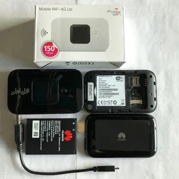 Ulåst Huawei E5577s/cs-321 150Mbps 4G LTE-1500mAh Batteri Mifi Router Modem med gratis antenne