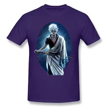 Gintoki Sølv Sjæl T-Shirt Sjove Tees O-Hals Bomuld Gintama Tøj Humor T-Shirt