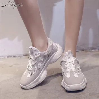 2019 nye kvinders sko mode afslappet komfort, non-slip åndbar alsidig sko til kvinder low-cut lace-up sko Z32