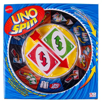 Mattel Spil UNO SPIN brætspil Spin Licenser Spillekort Mattel Spil Fest Legetøj