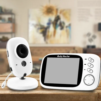 VB603 Trådløs Video Farve babyalarm med 3,2 Tommer LCD-2-Vejs Audio-Talk Night Vision Sikkerhed Overvågning Kamera Babysittere