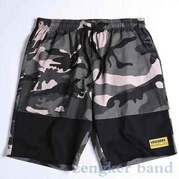 Sommeren nye store størrelse værktøjsholder-shorts syning camouflage mænds shorts koreanske trend mode tidevand bomuld herre casual shorts