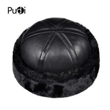 Pudi ægte læder base ball fælles landbrugspolitik, vinter hatte, huer med Imiteret pels i HL014