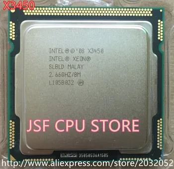 Intel Xeon X3450 Quad Core 2.66 GHz - /8M/2.5 GTs SLBLD LGA1156 Soklen (arbejder Gratis Fragt)