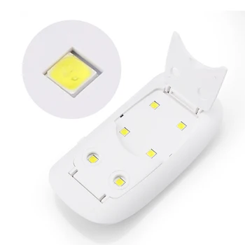 FØDT TEMMELIG 6W UV-LED-Lampe Søm Tørretumblere Mini Mus Form UV-Lampe Bærbare USB-Kabel til Hærdning af UV-Nail Gel Nail Art Værktøj
