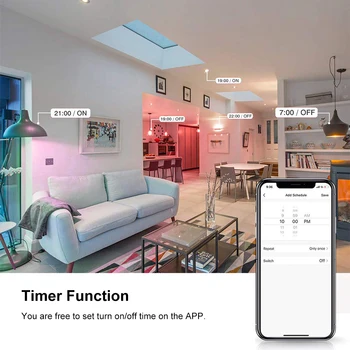 Tuya WiFi Smart Pære E14 RGB+W+C Dæmpbar Lys LED Candle Bulb Fjernbetjening Arbejde med Alexa Echo Google Startside Assistent
