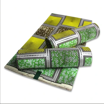 Nye Afrikanske golden Voks Stof bomuld materiale i Høj Kvalitet Print Ankara Voks Til Syning 6yards Kvinder kjole Stof