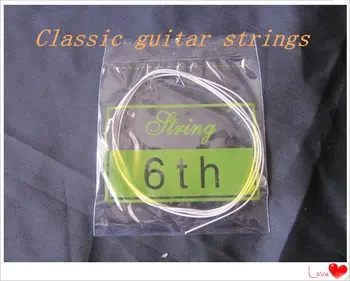 Gratis Forsendelse To sæt Alice Klassisk Guitar-Streng sæt(E1, B2, G3, D4, A5, E6, 2sets/masse)