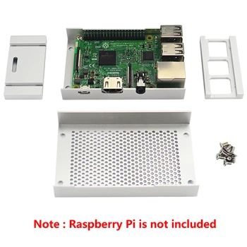 Hot Salg Raspberry Pi 3 Model B Aluminium Sølv Køling Max Shell er Egnet til Raspberry Pi 3B+ Pi3 3B Plus Kabinet
